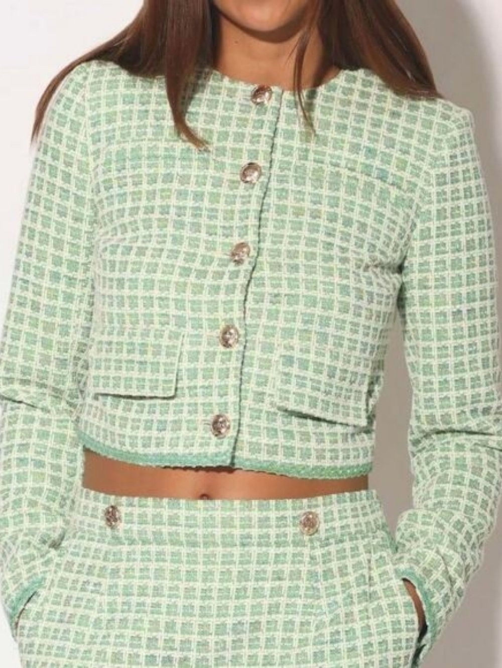 NWT Walter Baker Harmony Tweed Cropped Jacket